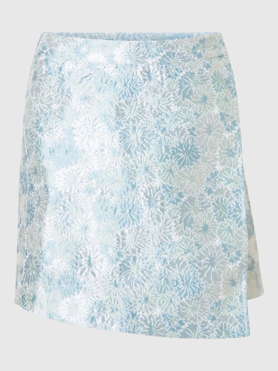 Selected FLORAL JACQUARD MINI SKIRT, Sky Blue, highres - 16096038_SkyBlue_001.jpg