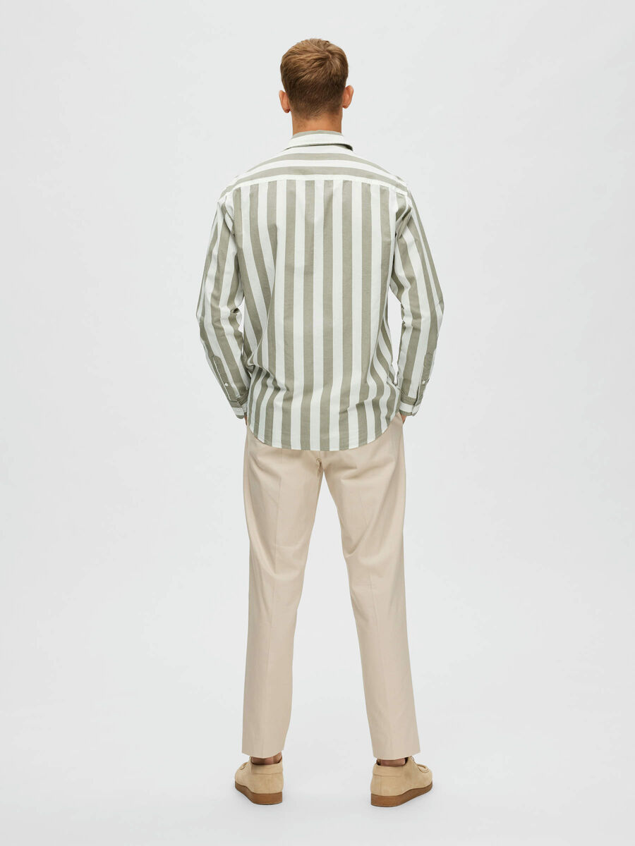 Selected STRIPED SHIRT, Vetiver, highres - 16088289_Vetiver_004.jpg