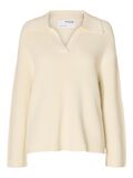 Selected KNITTED PULLOVER, Birch, highres - 16091361_Birch_001.jpg