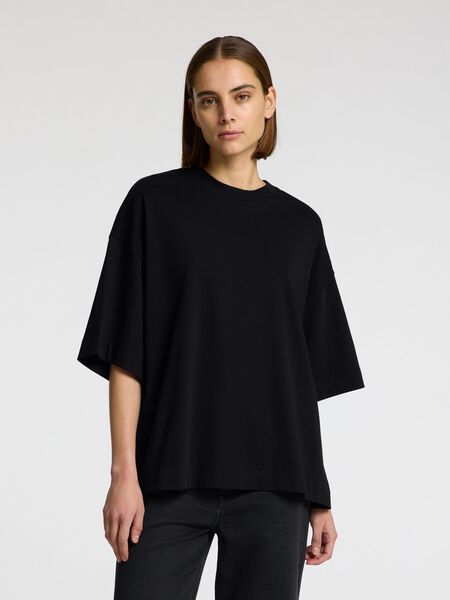 Selected T-SHIRT OVERSIZE, Black, highres - 16097896_Black_003.jpg