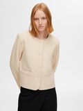 Selected 100 % LAINE CARDIGAN EN MAILLE, Birch, highres - 16097339_Birch_008.jpg
