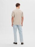 Selected SHORT-SLEEVED RELAXED FIT T-SHIRT, Pure Cashmere, highres - 16077385_PureCashmere_004.jpg