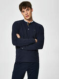 Selected LANGÄRMELIGES POLO SHIRT, Navy Blazer, highres - 16063621_NavyBlazer_003.jpg