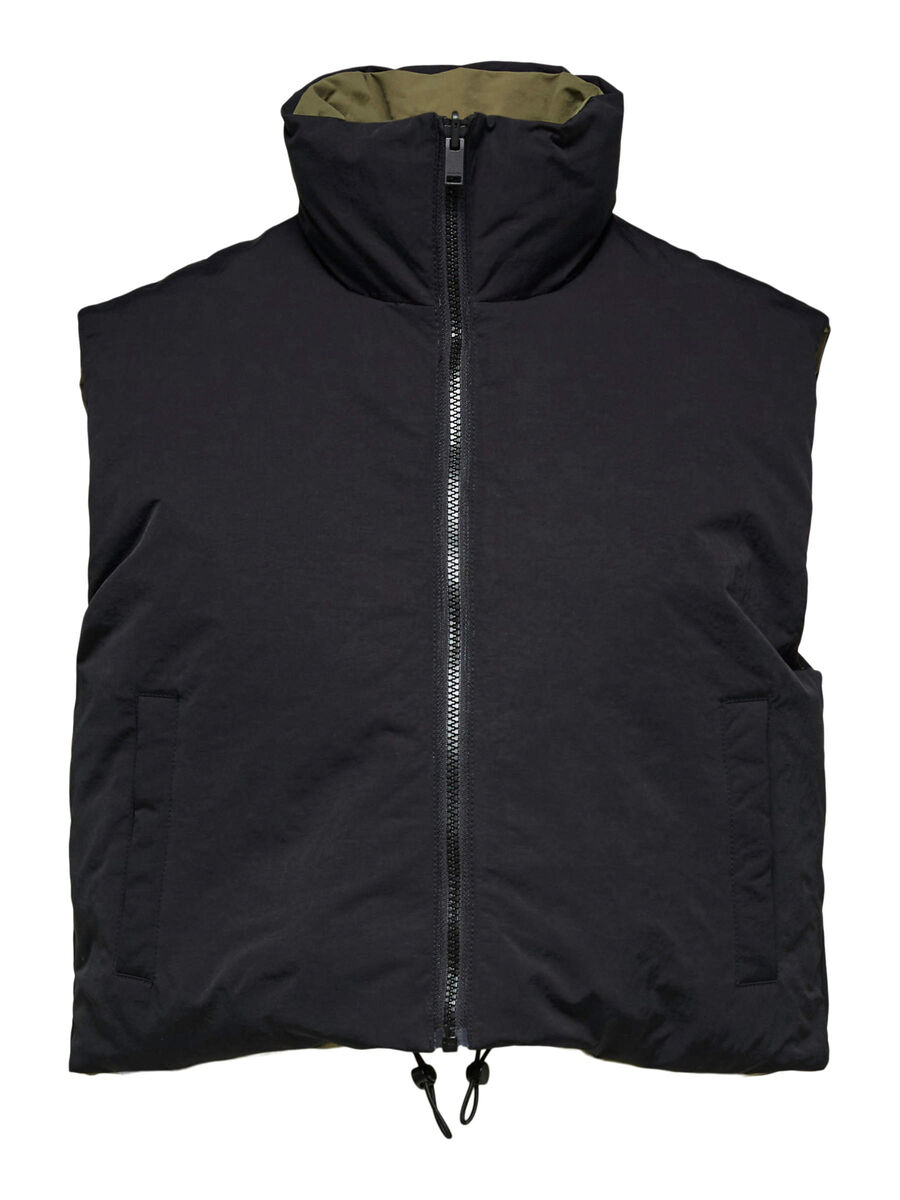SELECTED Kort Dun- Vest Kvinder Sort