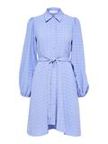 Selected CHECKED MINI DRESS, Jacaranda, highres - 16089173_Jacaranda_001.jpg