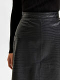 Selected MIDI JUPE EN CUIR, Black, highres - 16081674_Black_006.jpg