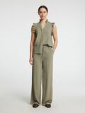 Selected SLEEVELESS RUFFLE DETAIL TOP, Vetiver, highres - 16096447_Vetiver_005.jpg