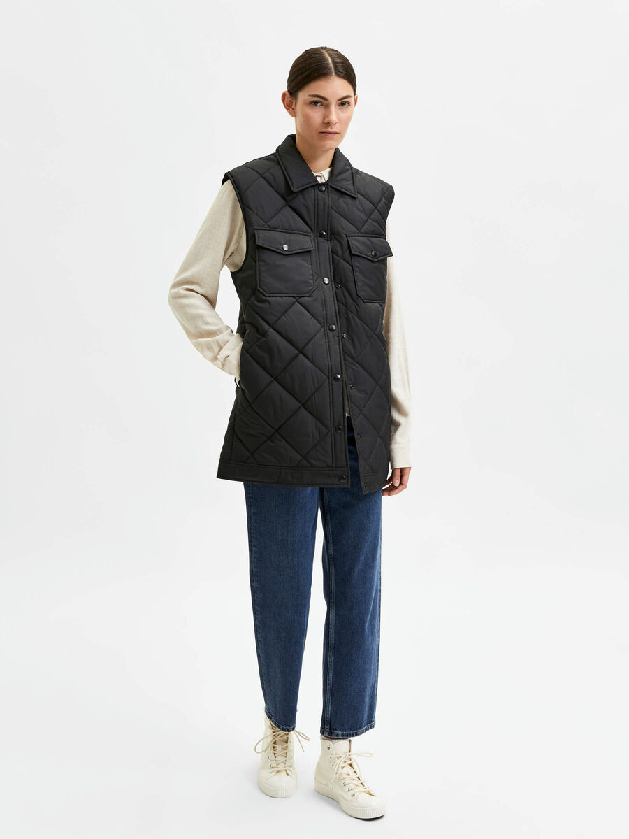 Selected QUILTED GILET, Black, highres - 16083163_Black_005.jpg