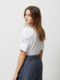 Selected COTTON MIX - SHORT SLEEVED SHIRT, Optical Snow, highres - 16054893_OpticalSnow_004.jpg