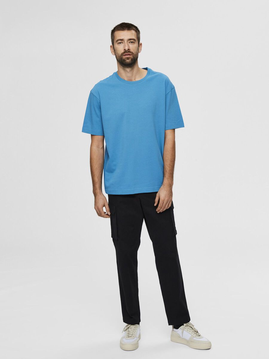 Selected RELAXED T-SHIRT, Bluejay, highres - 16077361_Bluejay_005.jpg