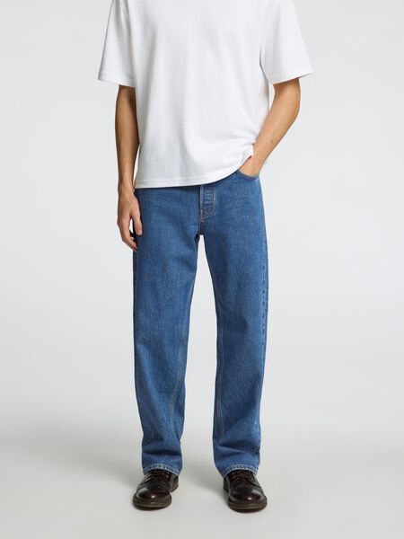 Selected 220 LOOSE-FIT JEANS, Medium Blue Denim, highres - 16098203_MediumBlueDenim_1195483_003.jpg