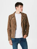 Selected DAIM - VESTE EN CUIR, Sand, highres - 16058633_Sand_003.jpg