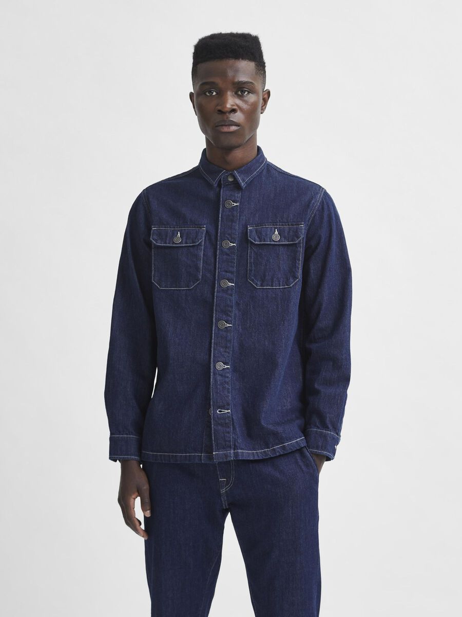 Selected DENIM SURCHEMISE, Medium Blue Denim, highres - 16079663_MediumBlueDenim_003.jpg