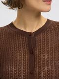 Selected HAMPBLANDING STRIKKET CARDIGAN, Chestnut, highres - 16097993_Chestnut_006.jpg