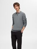 Selected 100% MERINO WOOL POLO SHIRT, Medium Grey Melange, highres - 16094654_MediumGreyMelange_003.jpg