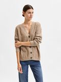 Selected MANCHES LONGUES CARDIGAN EN MAILLE, Tannin, highres - 16082276_Tannin_900649_003.jpg