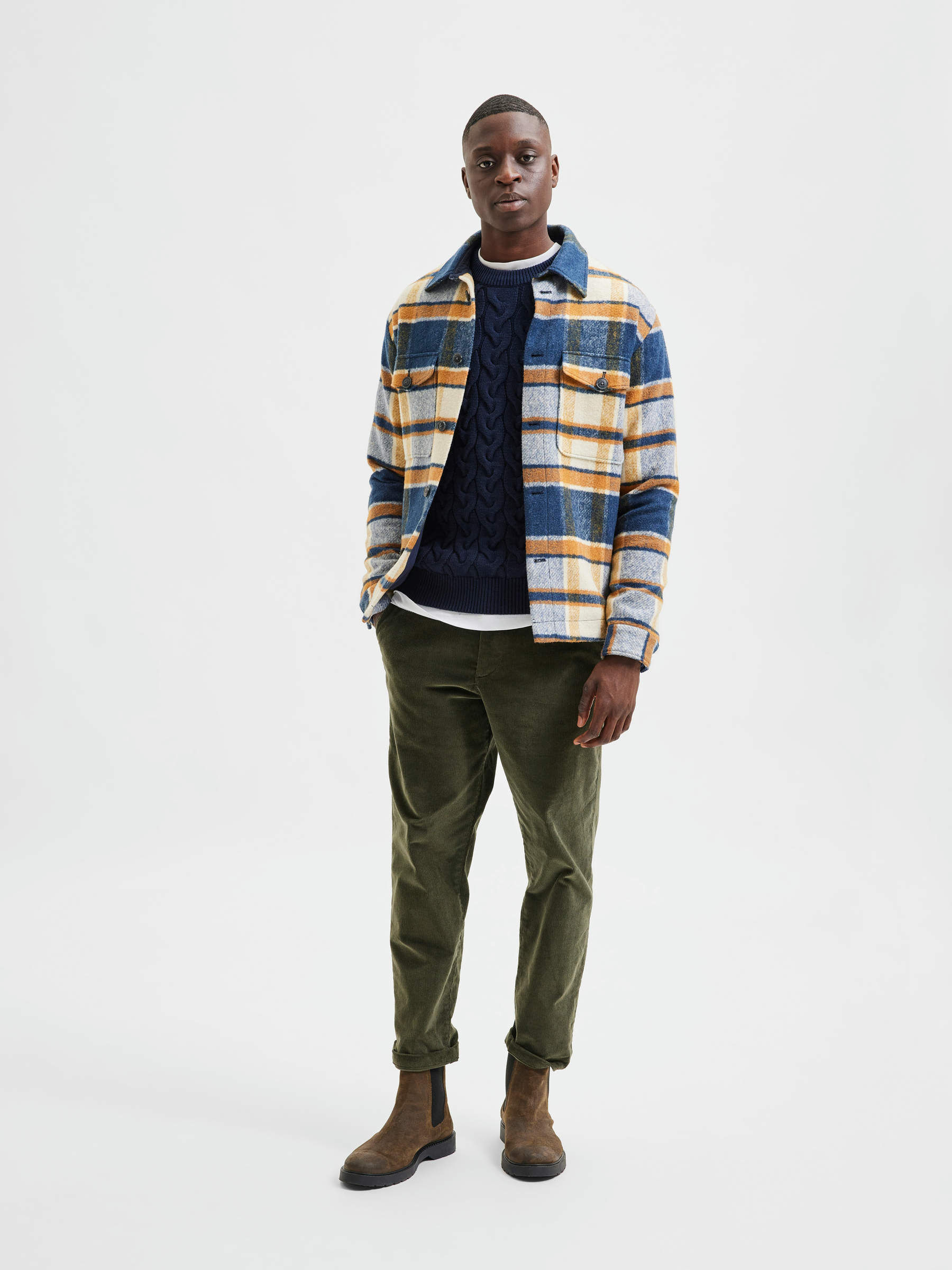 LUMBERJACK JACKET Brown SELECTED HOMME