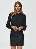 Selected CUT-AWAY COLLAR - SHIRT, Black, highres - 16068932_Black_003.jpg