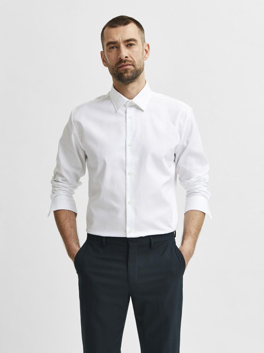 Selected LANGÄRMELIGES SLIM FIT HEMD, Bright White, highres - 16080200_BrightWhite_003.jpg