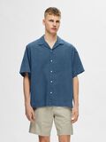 Selected SHORT SLEEVED DENIM SHIRT, Light Blue Denim, highres - 16093656_LightBlueDenim_003.jpg
