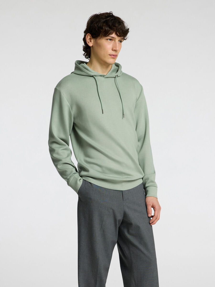 Selected DÉCONTRACTÉ SWEAT À CAPUCHE, Iceberg Green, highres - 16094482_IcebergGreen_003.jpg