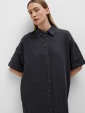 Selected LINEN SHIRT DRESS, Black, highres - 16093806_Black_008.jpg