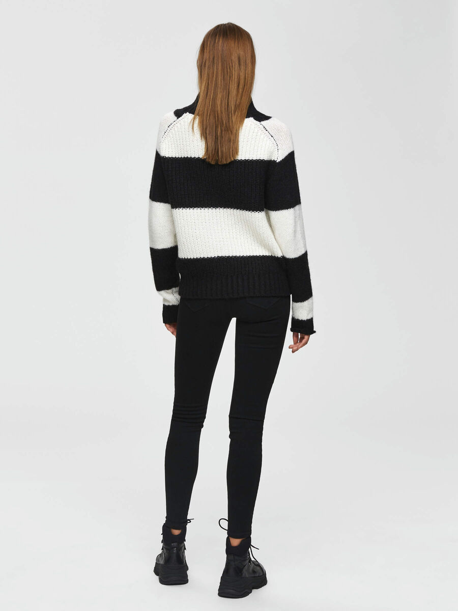 Selected RUIMVALLENDE CROPPED SWEATER, Black, highres - 16068727_Black_698629_004.jpg