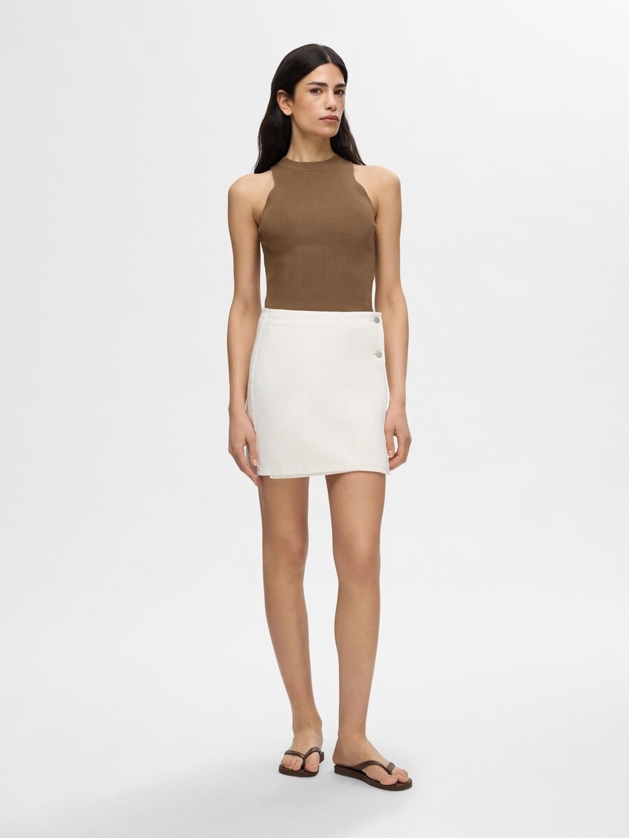Selected SLEEVELESS KNITTED TOP, Coca Mocha, highres - 16084318_CocaMocha_005.jpg