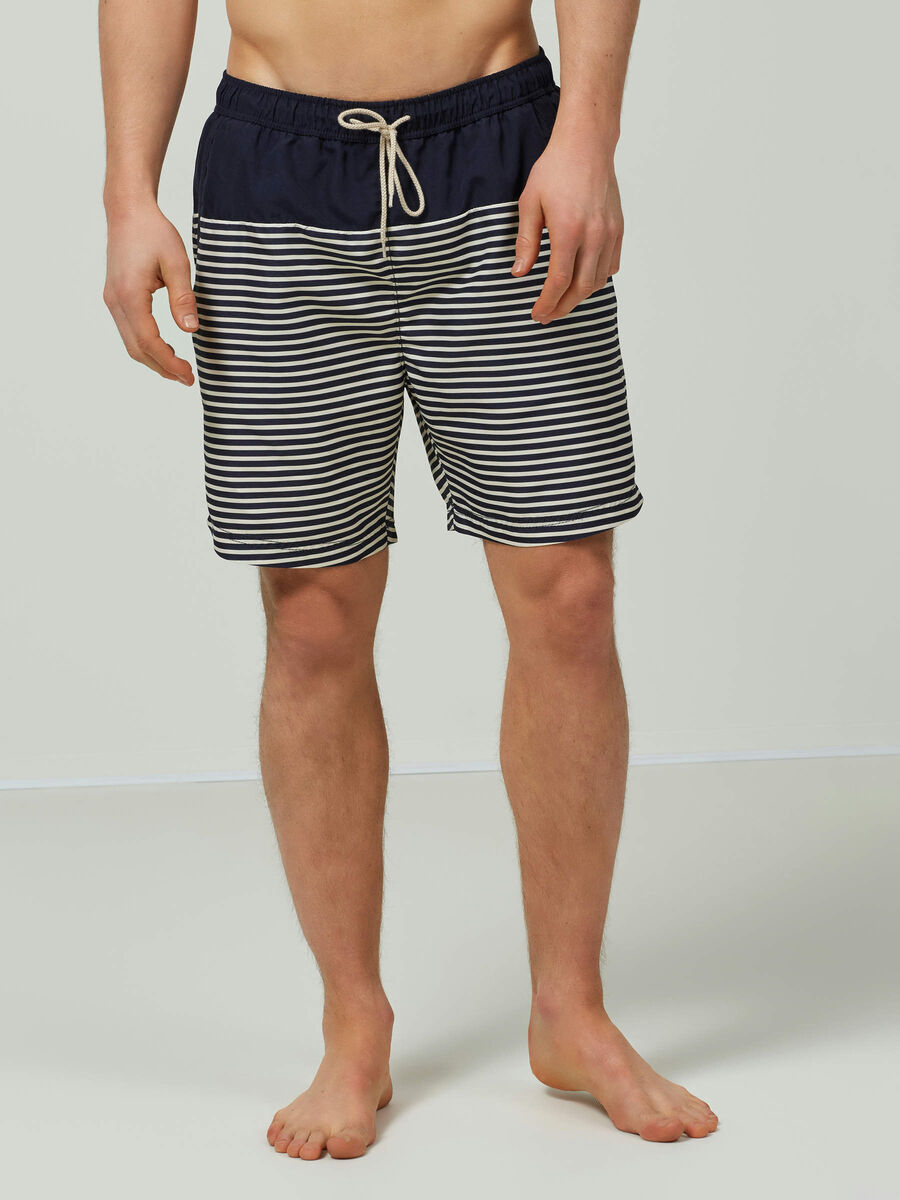 Selected PRINTED - SWIM SHORTS, Dark Sapphire, highres - 16056145_DarkSapphire_560023_003.jpg