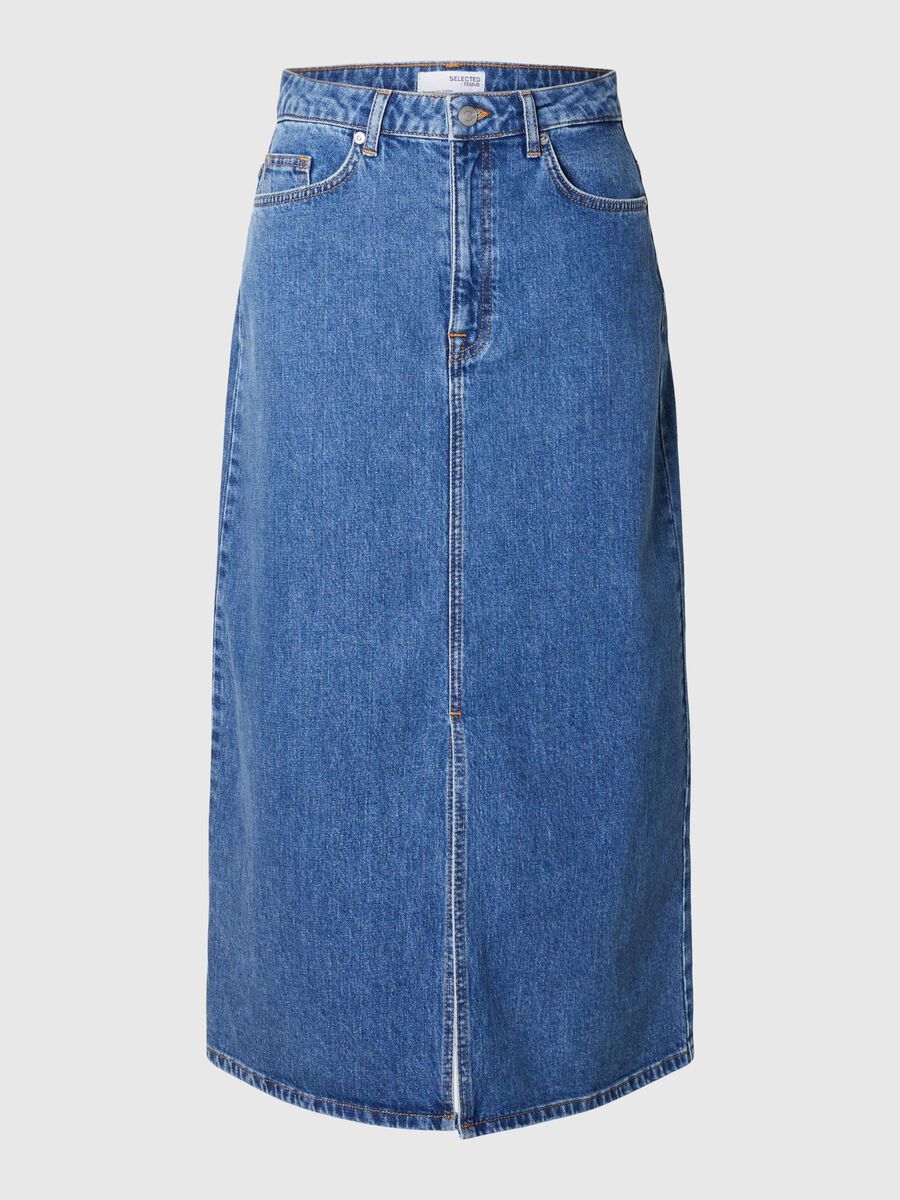 Selected DENIM MIDI SKIRT, Medium Blue Denim, highres - 16095310_MediumBlueDenim_001.jpg