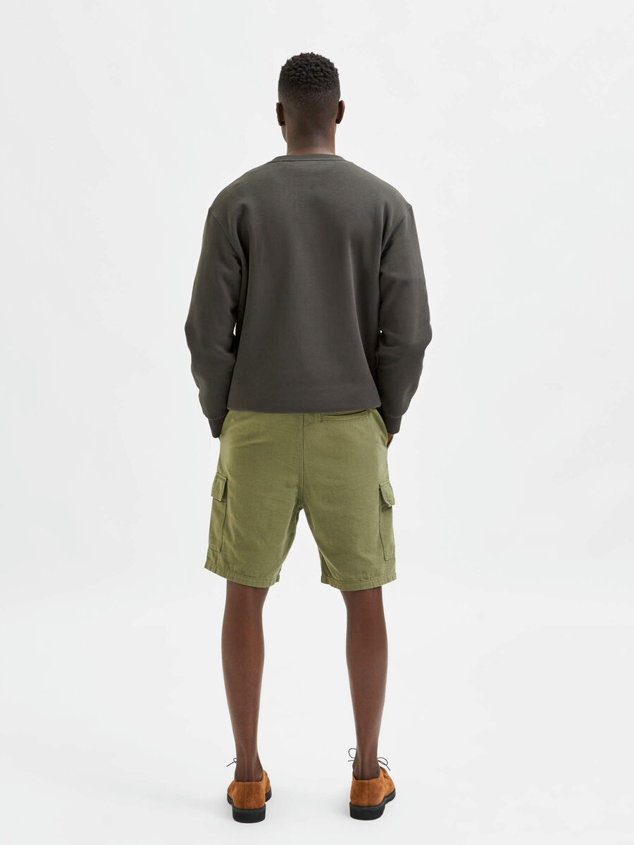 Selected LOOSE FIT SHORTS, Olivine, highres - 16083578_Olivine_004.jpg