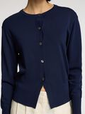 Selected LONG SLEEVED CARDIGAN, Outer Space, highres - 16099118_OuterSpace_006.jpg