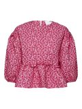 Selected PEPLUM PUFF SLEEVE TOP, Very Berry, highres - 16081045_VeryBerry_878506_001.jpg