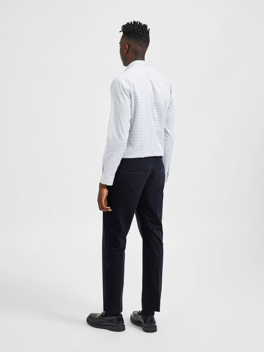 Selected 175 SLIM FIT TEJIDO DE CORDUROY PANTALONES, Navy Blazer, highres - 16086877_NavyBlazer_004.jpg