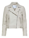 Selected CLASSIC LEATHER JACKET, Feather Gray, highres - 16071712_FeatherGray_001.jpg