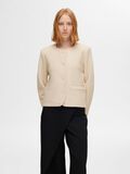 Selected 100 % LAINE CARDIGAN EN MAILLE, Birch, highres - 16097339_Birch_003.jpg