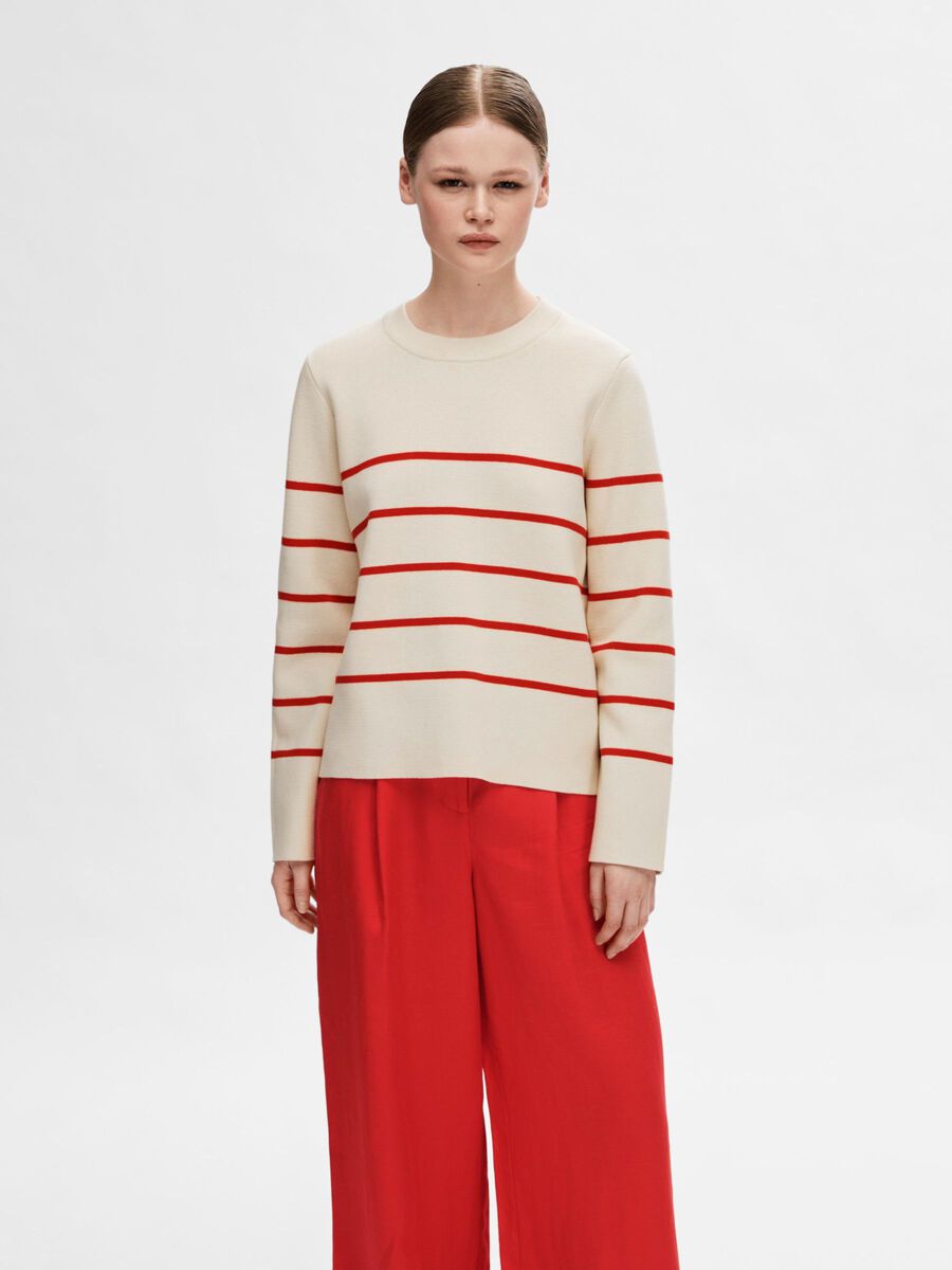 Selected LONG-SLEEVED COTTON KNITTED JUMPER, Birch, highres - 16091238_Birch_1093553_003.jpg