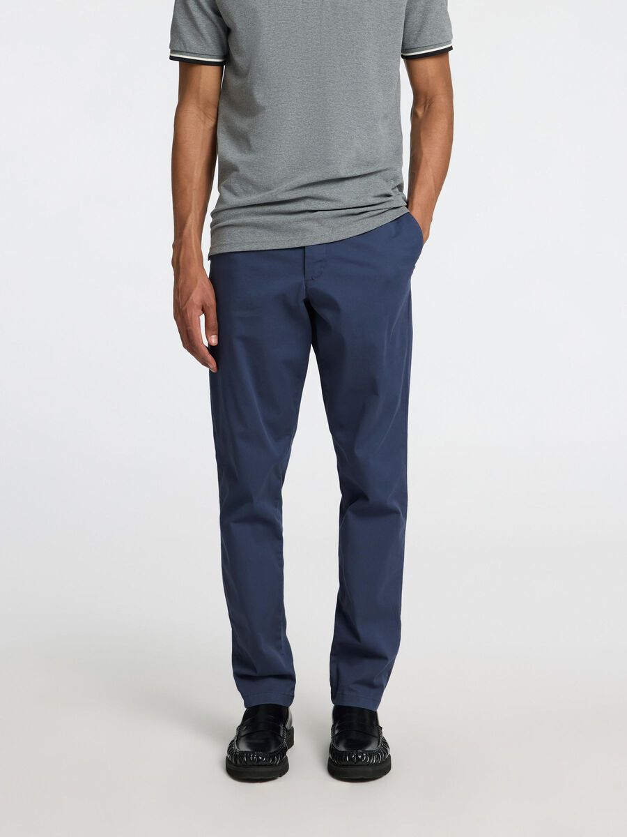 Selected 175 SLIM FIT FLEX CHINOS, Oceana, highres - 16087663_Oceana_003.jpg