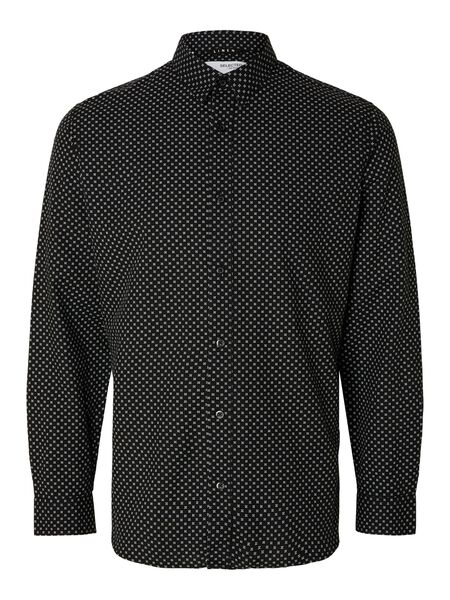 Selected LINEN BLEND SHIRT, Sky Captain, highres - 16079056_SkyCaptain_1025474_001.jpg