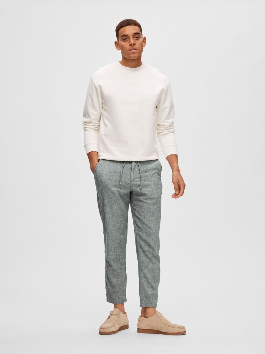 Selected SLIM FIT TAPERED TROUSERS, Sky Captain, highres - 16087636_SkyCaptain_983084_005.jpg