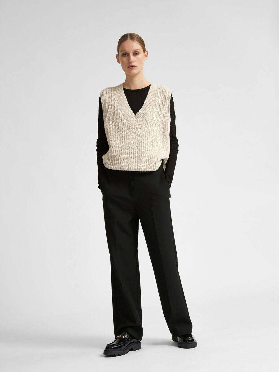 Selected WOVEN TROUSERS, Black, highres - 16089907_Black_005.jpg