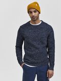 Selected CREW NECK KNITTED PULLOVER, Dark Sapphire, highres - 16059390_DarkSapphire_605202_008.jpg