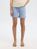 Selected HIGH-WAISTED DENIM SHORTS, Light Blue Denim, highres - 16089481_LightBlueDenim_003.jpg