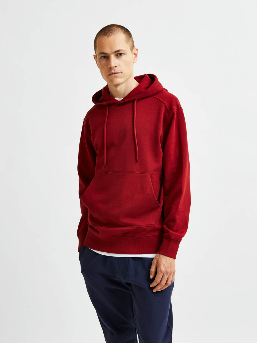 Selected COTON BIOLOGIQUE SWEAT-SHIRT, Sun-Dried Tomato, highres - 16078630_SunDriedTomato_003.jpg