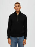 Selected À MANCHES LONGUES PULLOVER, Black, highres - 16089102_Black_003.jpg
