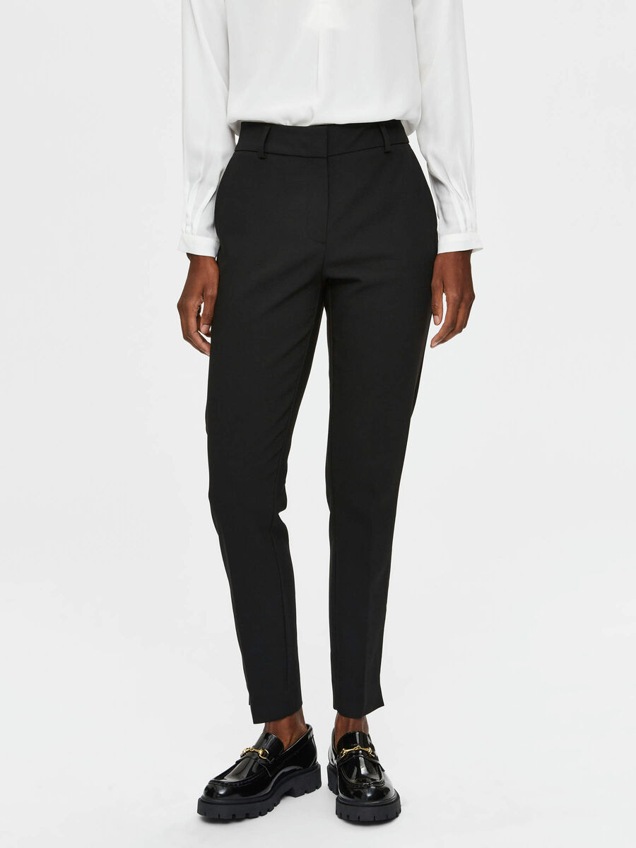 Selected SLIM FIT - TROUSERS, Black, highres - 16076586_Black_003.jpg