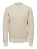 Selected GESTRUCTUREERDE SWEATER, Oyster Gray, highres - 16077909_OysterGray_827923_001.jpg