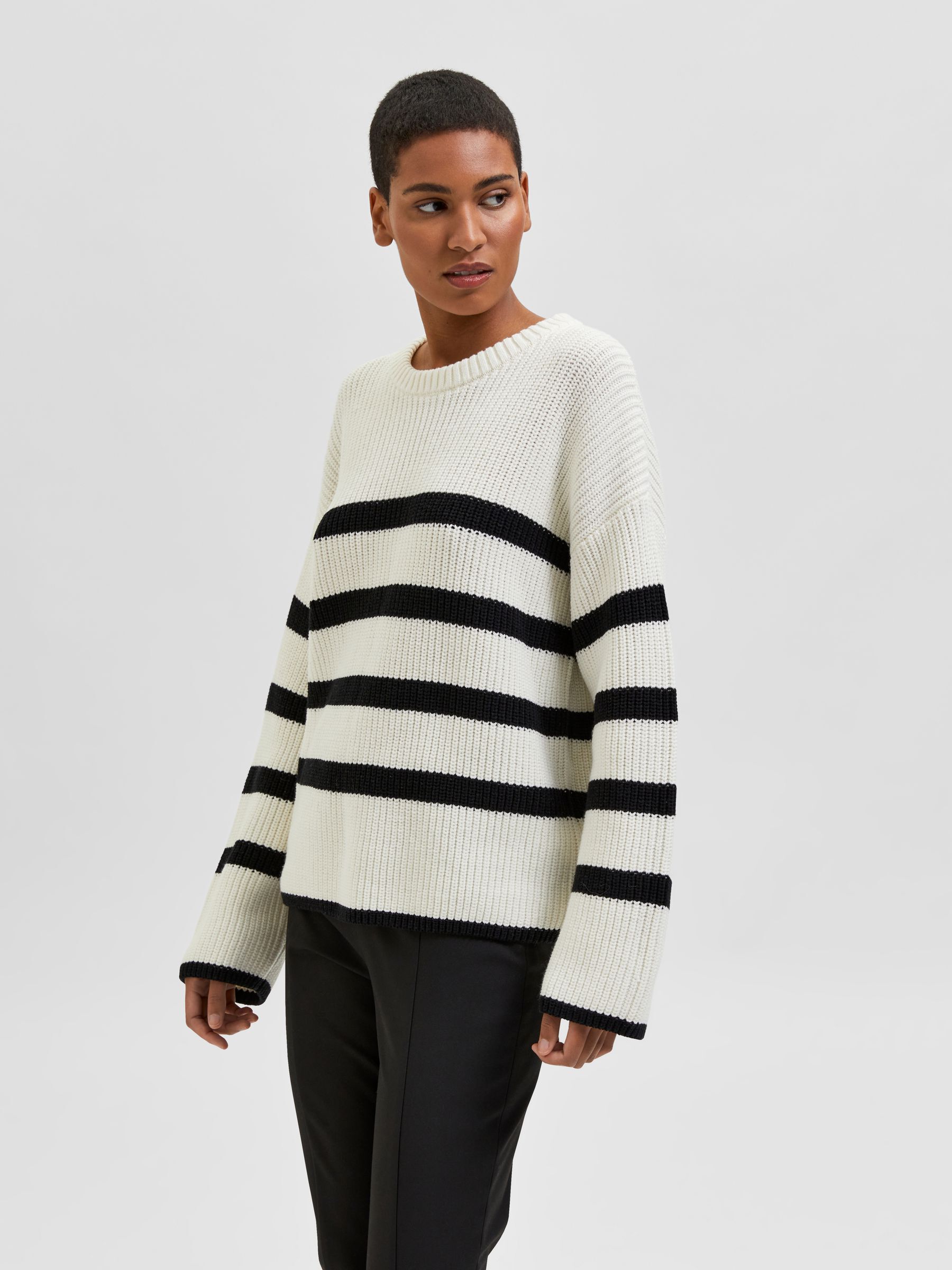 Mode Sweaters Selected Femme  zwart casual uitstraling 