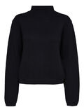 Selected HIGH NECK KNITTED JUMPER, Black, highres - 16085206_Black_001.jpg