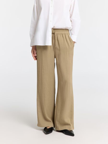 Selected VISCOSE MÉLANGÉE PANTALON, Aloe, highres - 16097934_Aloe_003.jpg